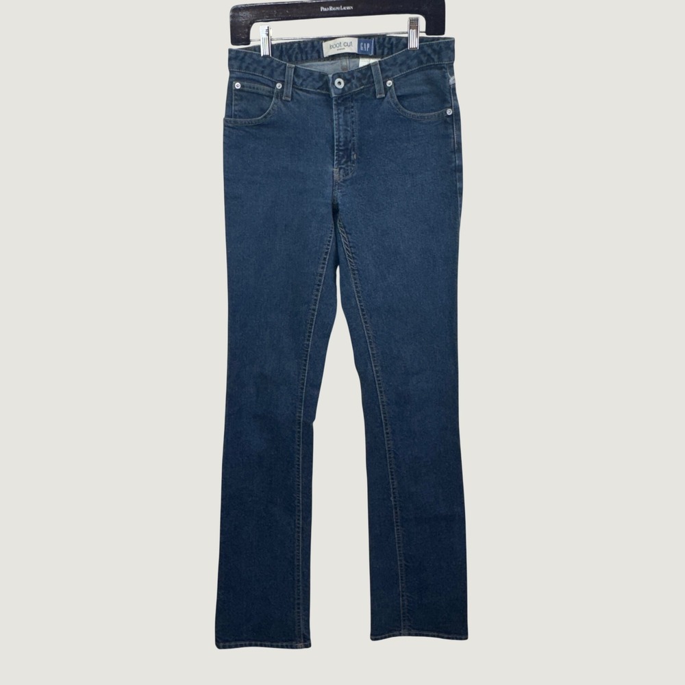 Gap Bootcut Jeans Womens Size 4 Long Blue Stretch Denim Y2K Vintage 2003